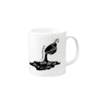 中村こてつオリジナルグッズの中年☆キャンプ Mug :right side of the handle