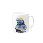 SEN history & ARTの美味しいクレープ食べました！猛吹雪仙台編 Mug :right side of the handle