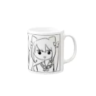 ゆめころ感謝祭のちくちく言葉を発する猫耳少女 Mug :right side of the handle