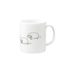 SOMALY【SUZURI店】の寿司牧場 Mug :right side of the handle