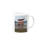 machiawaseの厳島神社 Mug :right side of the handle