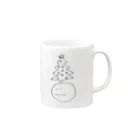 RICHARD_HANEGIのChristmas tree man  Mug :right side of the handle