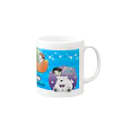 EverZOneOfficialのEverZOne×niconicoマグカップ青 Mug :right side of the handle