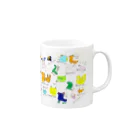 FUMIFUMIのFUMIFUMIゆかいななかま Mug :right side of the handle