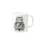 momocoのNEKOISM優秀賞受賞Limited Ｍodel　　　　　　マトリョーシカ　MOMOCO Mug :right side of the handle