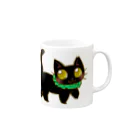 保護ねこ広場にゃん福゜の店長副店長 Mug :right side of the handle