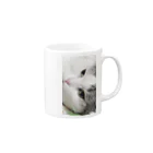 猫のいる暮らしのにゃに見てんにゃよ！ Mug :right side of the handle