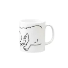 ねこ・ねこの寝コ Mug :right side of the handle