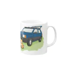 pandaticsの【青】ぱんだといぬ Mug :right side of the handle