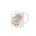 MOMO and MAMAのネザーランドワーフ Mug :right side of the handle