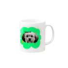 寿司カレーのkawaiiワンコ（可愛い犬） Mug :right side of the handle