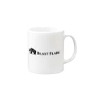 BlastFlareのブラフレ ロングロゴフレーム Mug :right side of the handle