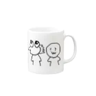 (^p^)あうあうおんなのこのやきうとげんじゅうみん Mug :right side of the handle