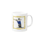 y.nyanmo やよにゃんもの楽器を弾く猫　カラー　食器 Mug :right side of the handle