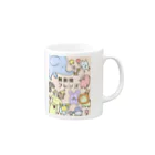 無表情フレンズの無表情フレンズ（動物） Mug :right side of the handle