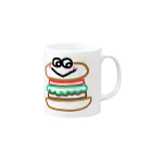 niconico ☺︎︎ shopのバーガーくん Mug :right side of the handle