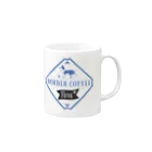 冷うどんのBORDER COFFEE Mug :right side of the handle