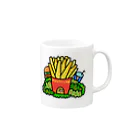 PUUTY LANDのポテトハウス Mug :right side of the handle