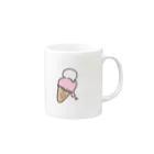 ゆるれあの「あ」あいす Mug :right side of the handle