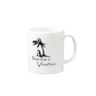 雑貨屋ペパロニのサマーバケーション　summer vacation ペンギンの夏休み Mug :right side of the handle