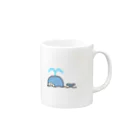 ゆるれあの「く」くじら Mug :right side of the handle