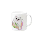 CELLOtoNERIのmeow meow Persian cat Mug :right side of the handle