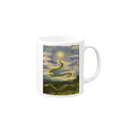 ギャラリー縁の昇龍　- The dragon ascending to heaven - Mug :right side of the handle