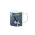 ながしっぽ from.さくらねこの家のながしっぽ　type.Ｊ Mug :right side of the handle