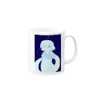 朱猫のWinter Girl Mug :right side of the handle