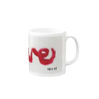 13 + 17のLove Red Mug :right side of the handle