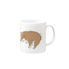 すずらん雑貨店の踏ん張る柴犬 Mug :right side of the handle