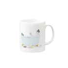 Teatime ティータイムのバスタイム Mug :right side of the handle