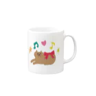 emahii.carryのFou you　ごくごく Mug :right side of the handle