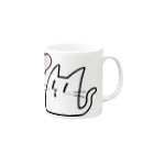 SHUNROの白ネコ06 Mug :right side of the handle