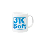 じぇーけーそふとのJKsoftグッズ Mug :right side of the handle