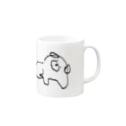 スペースさねぴのいぬ Mug :right side of the handle