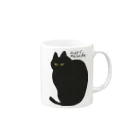 mari masudaのblack cat Mug :right side of the handle