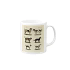 J. Jeffery Print Galleryの1802年ドイツの犬たち Mug :right side of the handle