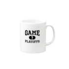 kumingachanのPLAYOFFS GAME 7 黒 Mug :right side of the handle