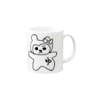 テントのお店のぬりゆ Mug :right side of the handle