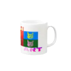 ichiyac designのコーギーアート Mug :right side of the handle