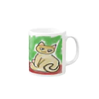 インスピレーションストア(ФωФ)のにゃんこ Mug :right side of the handle