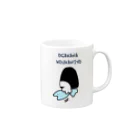 ダイナマイト87ねこ大商会のお魚交換所 Mug :right side of the handle