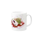 楓工房 ＊suzuri店＊の桜餅ぶん Mug :right side of the handle