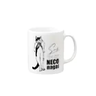 I am Pan.のNECO nagai Mug :right side of the handle