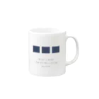 rilybiiのblue three neko Mug :right side of the handle