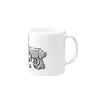 HIDAMARINOMEの#オクラの奴隷シリーズ Mug :right side of the handle