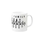 otoshimono-music shopのTHE TROMBONE FAMILY Mug :right side of the handle