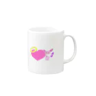 はちみつとくまのメンタルケアうさぎ Mug :right side of the handle