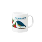 Teal Blue CoffeeのTeal Blue Bird マグカップの取っ手の右面